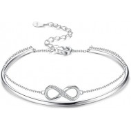 Infinity Bracelets And Anklet Bracelets For Women Adjustable Length Gift For Mother's Day